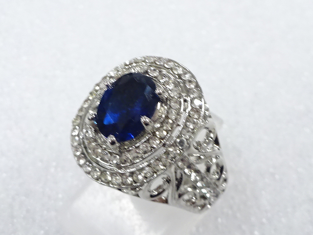 COLORED STONE FASHION RING / JP SIZE 11
